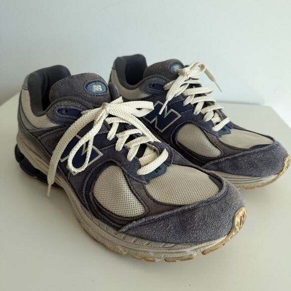 New Balance 2002R Shoes Men 9.5 Suede Blue Tan Distressed Chunky Sneaker M2002RG main image 10